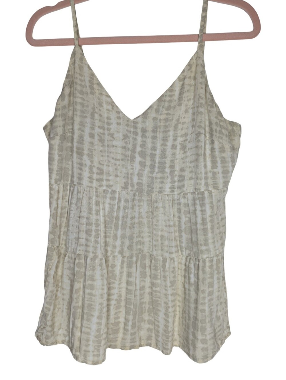 Old Navy Snakeskin Tiered Tank Neutral Tones Size Medium - Picture 1 of 8